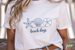 Retro Summer Coastal SVG PNG Clipart Product Image 2