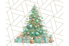 Cozy Christmas Clipart, Santa and Friends PNG Graphics Product Image 2