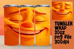 Cheery Cartoon Emoji Tumbler Design - Sublimation 20oz Product Image 1