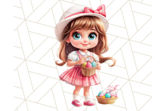 Easter Kids Clipart, Spring Easter Bunny PNG Download Product Image 5