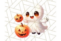 Cute Halloween Ghost Clipart PNG, Ghost and Friends Holiday Product Image 2