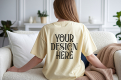 Butter Comfort Colors C1717 Shirt Mockup, CC 1717 T-shirt Product Image 1
