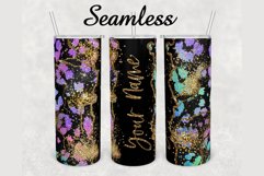 Glitter Leopard Gold Agate 20oz sublimation design tumbler Product Image 1
