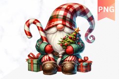 Christmas Gnome Sublimation - Clipart PNG Bundle Product Image 9