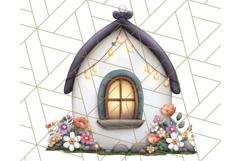 Princess Castle Clipart PNG, Enchanted Garden Artwork Product Image 2