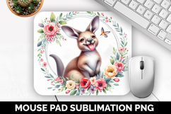 Cute Animals Mouse Pad Bundle, Sublimation Mouse Pad PNG Product Image 9