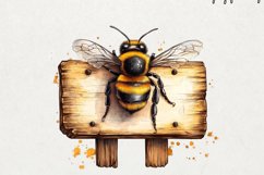 Spring Bees Clipart PNG Product Image 1