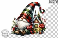 Christmas Gnome Sublimation - Clipart PNG Design Product Image 1