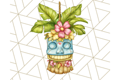 Tropical Tiki Friends PNG Clipart, Cute Summer Art Product Image 2