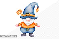 Halloween Gnome - Halloween Gnome Sublimation Design Product Image 1