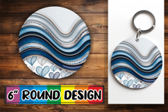 Circle of Happiness Keychain PNG, Pattern Product Image 1