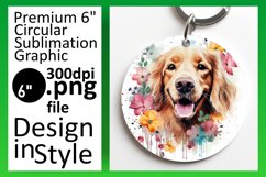 Cute Round Dog Sublimation Artistry Product Image 1