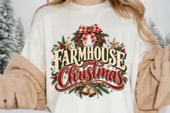 Cozy Country Christmas Design, Rustic Holiday Typography Product Image 2