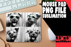 Delightful Dog Image Sublimation Mouse Pad Template for Craf Product Image 1