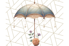 Vintage Cottagecore PNG Clipart, Phones Teacups Home Decor Product Image 2
