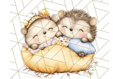 Warm & Fuzzy Mornings PNG Clipart, Cozy Animal Art Download Product Image 2