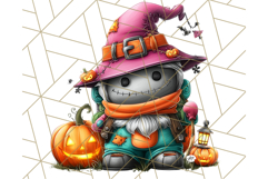 Spooky Gnome Village Clipart PNG Halloween Png Product Image 2