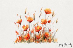 Watercolor Grass Borders Clipart PNG Product Image 1