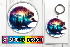 Unique Round Ornaments Design PNG, Animals Art Product Image 1