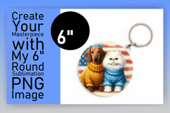Glamorous Round Design for Sublimation , Dog and cat Product Image 1
