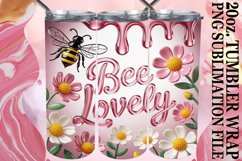 Timeless charm 20oz tumbler wrap, Bee Quote Product Image 1