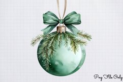 Green Christmas Clipart PNG Product Image 1