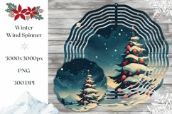 Christmas Wind Spinner, Winter Forest Wind Spinner PNG Product Image 1