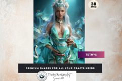 Fantasy Greek Titans Digital Paper Character Illustrations Product Image 10