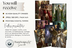 Fantasy Olympian Greek Gods Digital Paper Character Graphics Product Image 2