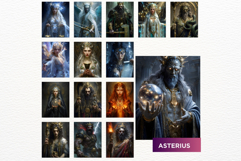 Fantasy Greek Titans Digital Paper Character Illustrations Product Image 4