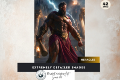 Fantasy Olympian Greek Gods Digital Paper Character Graphics Product Image 7