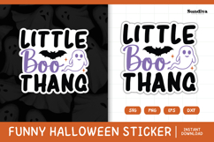 Funny Halloween Sticker | Little Boo Thang Product Image 1
