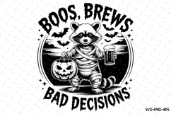 Boos Brews Bad Decisions Svg | Halloween Svg | Svg Cut Files Product Image 1
