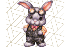 Halloween Bunny Clipart, Cute Bunnies in Costumes PNG Product Image 2