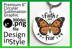 Gorgeous Circle Design Coaster Template , Butterfly Product Image 1