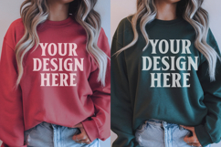 Bella Canvas 3001 Christmas Couple Mockup ,3001 Couple Mock Product Image 1