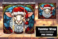 Winter Stained Glass Tumbler Wrap Art Product Image 1
