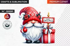 Gnome png, Christmas clipart, Christmas Gnome Clipart,gnomes Product Image 1
