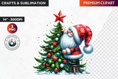 Gnome png, Christmas clipart, Christmas Gnome Clipart,gnomes Product Image 1