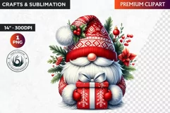 Gnome png, Christmas clipart, Christmas Gnome Clipart,gnomes Product Image 1
