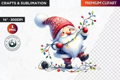 Gnome png, Christmas clipart, Christmas Gnome Clipart,gnomes Product Image 1