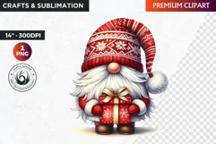 Gnome png, Christmas clipart, Christmas Gnome Clipart,gnomes Product Image 1