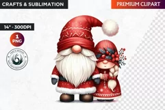 Gnome png, Christmas clipart, Christmas Gnome Clipart,gnomes Product Image 1