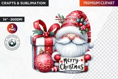 Gnome png, Christmas clipart, Christmas Gnome Clipart,gnomes Product Image 1