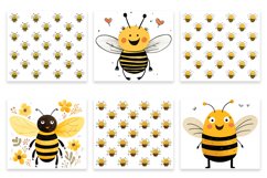 42 watercolor cute adorable bee funny insect in charming and humorous style design wraps sublimation bundle for 20 oz tumbler