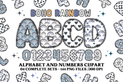 BOHO RAINBOW Alphabet A-Z Numbers Classroom Decor Product Image 1