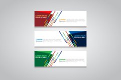 Vector abstract design web banner template Product Image 1
