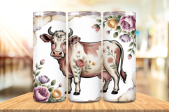 Valentine’s Day Funny Cow Tumbler Wrap PNG Big Bundle Design Product Image 6