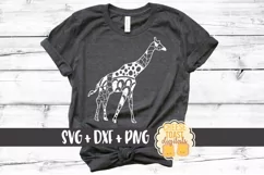 Giraffe - Zen Doodle Art - Animal SVG PNG DXF Files Product Image 1