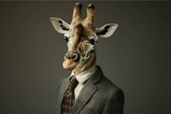 Surreal corporate giraffe in suit Product Image 1